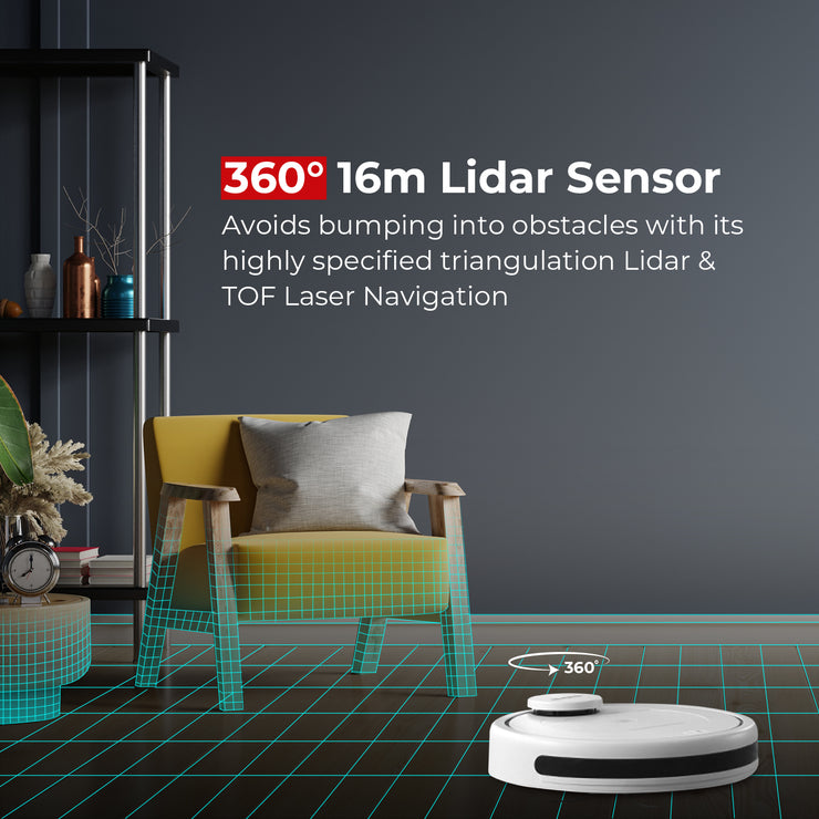 iMap 10 uses 16m LDS Lidar Sensor